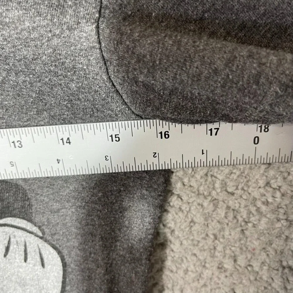 Disney Shirt Boys Large Gray Long Sleeve Crewneck Cotton Jersey Mickey Mouse